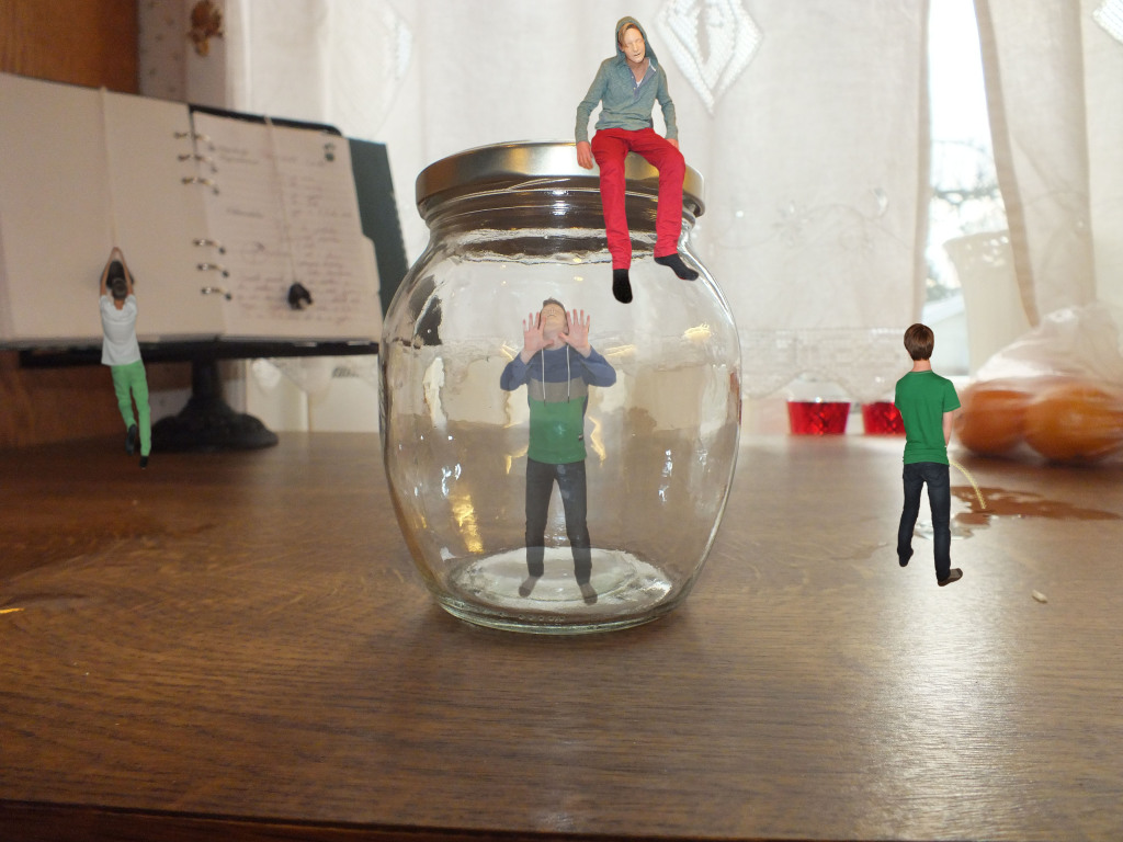 trapped